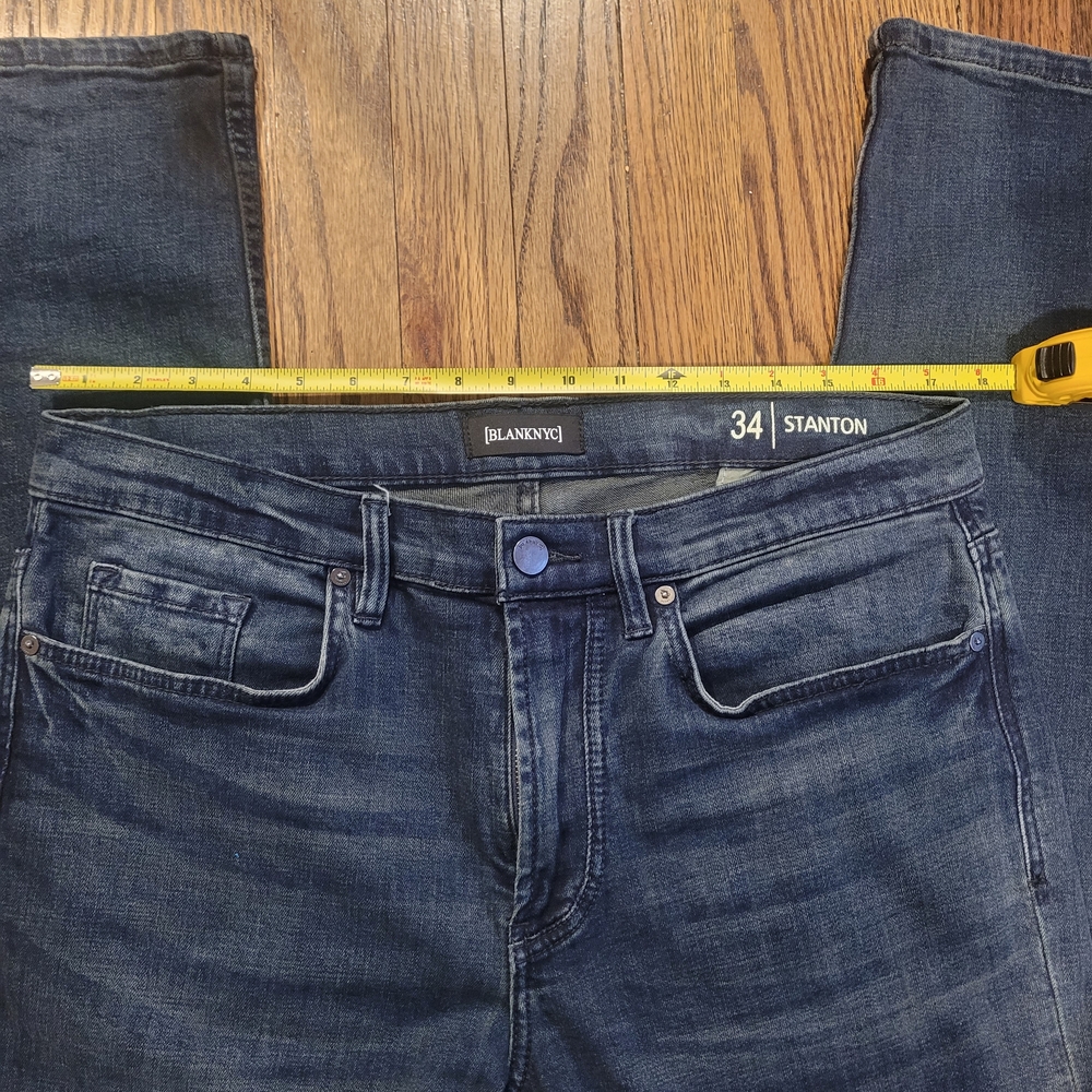 Blank NYC Stanton Men's Dark Blue Chinos - Picture 2 of 9